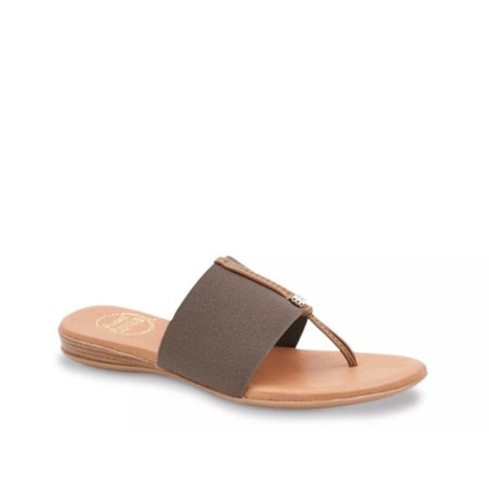 Andre Assous Nice Wedge Sandal Featherweight Women’s 10 Leather Made in Spain
